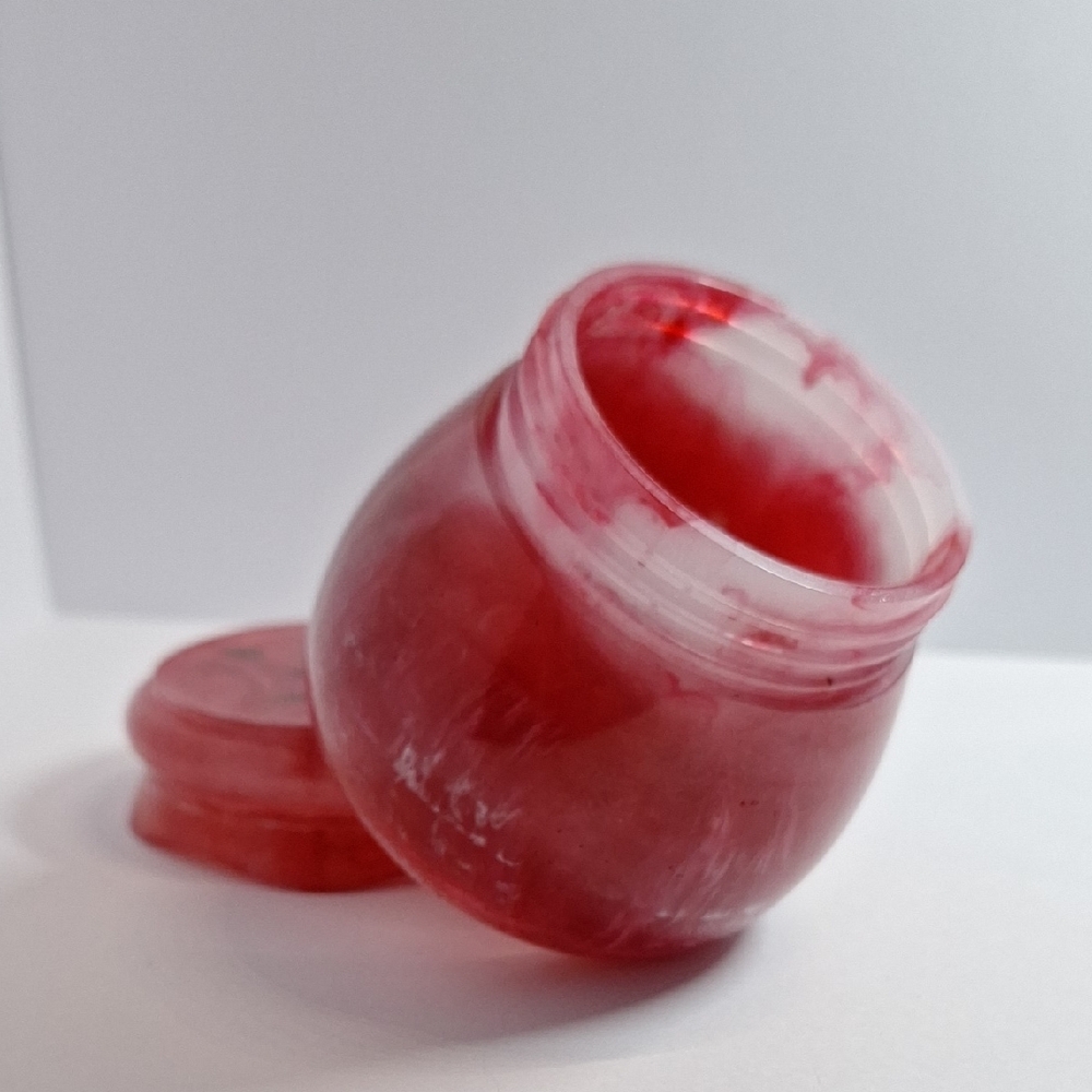 Elegant Red Resin Jar
